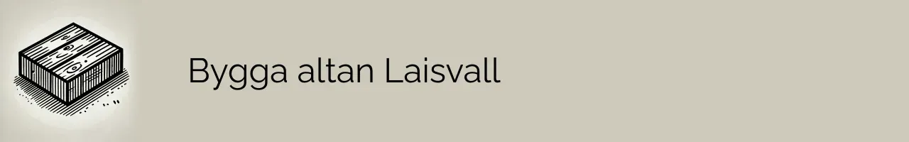 Bygga altan Laisvall